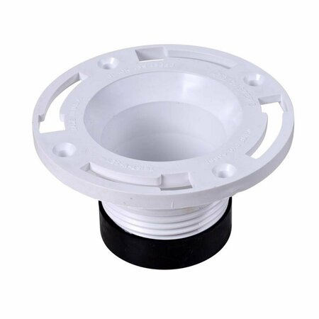 Oatey CLOSET FLANGE 4"" PVC 43651